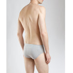 SilkCut Micro Modal Air men’s brief in white on light gray background showing smooth