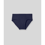 Navy modal brief underwear folded display