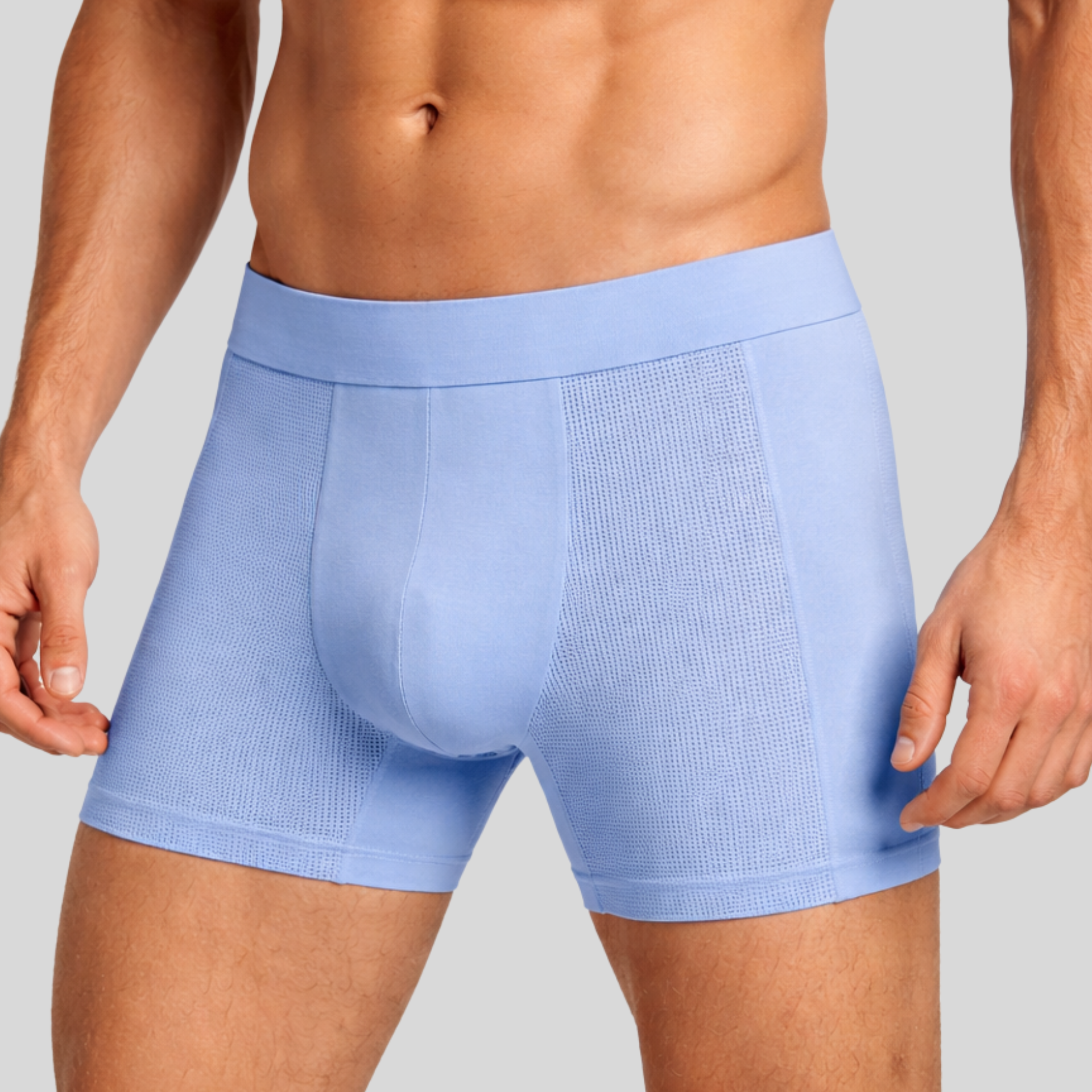 SilkCut Modal Seamless Performance boxer brief with breathable mesh zones for airflow