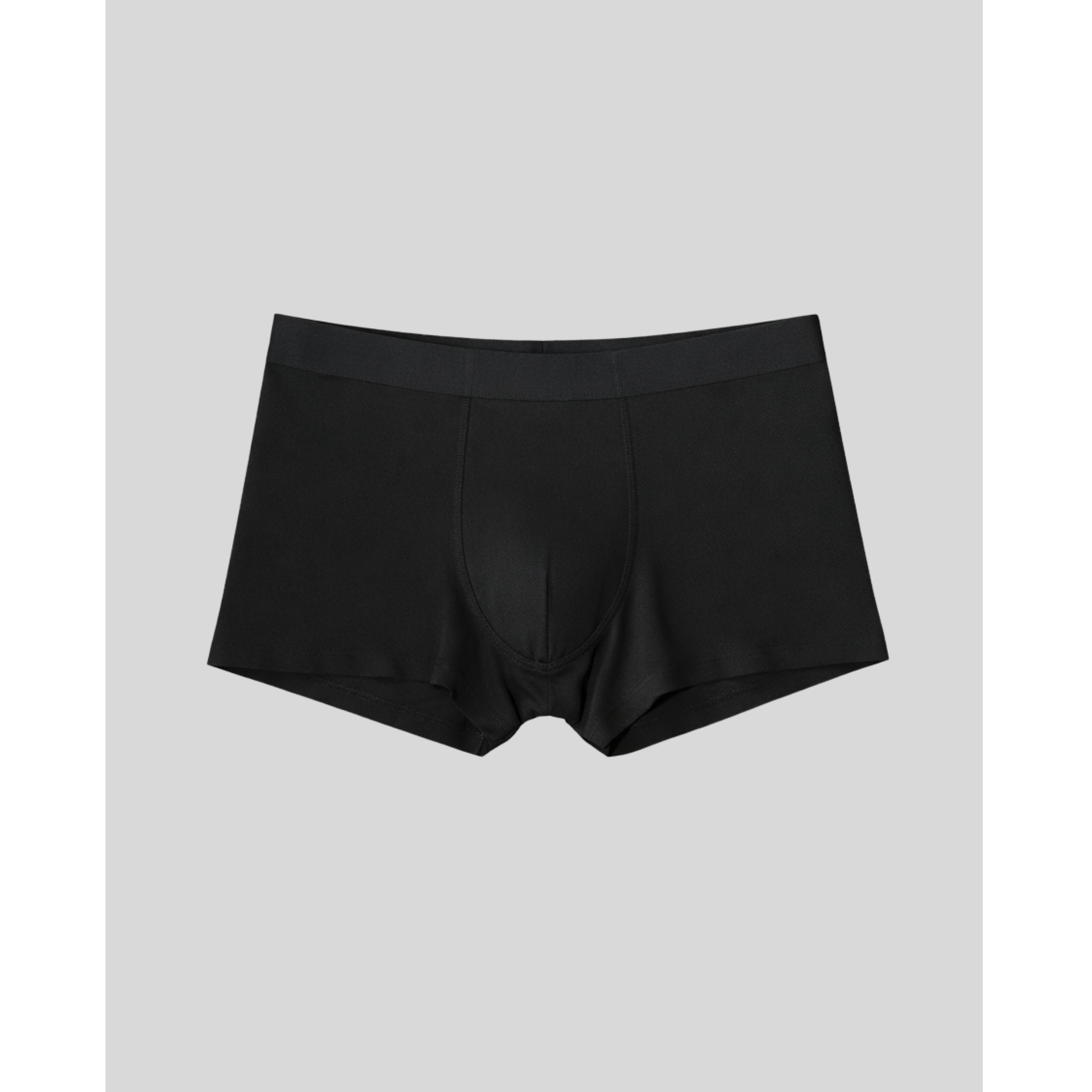 Black boxer briefs underwear for men that are highly breathable and lightweight