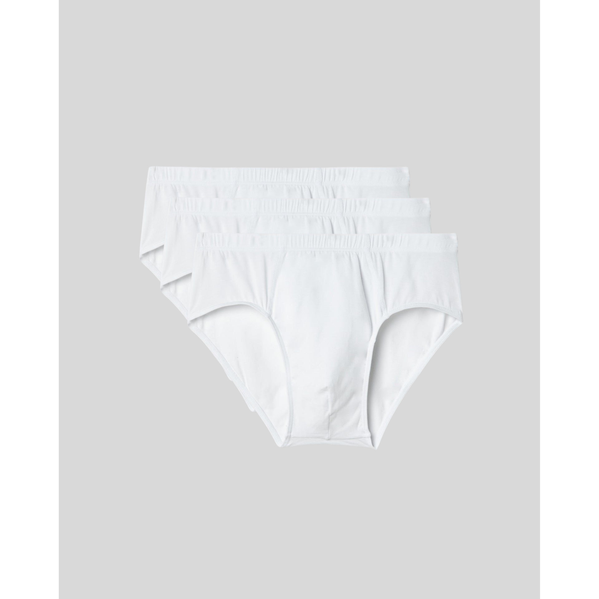 SilkCut Micro Modal Air men’s briefs three-pack in white lightweight breathable fabric