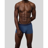 Micro Modal seamless trunks on model Blue ergonomic pouch